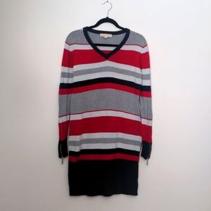 Michael Kors Striped Sweater Dress Size M